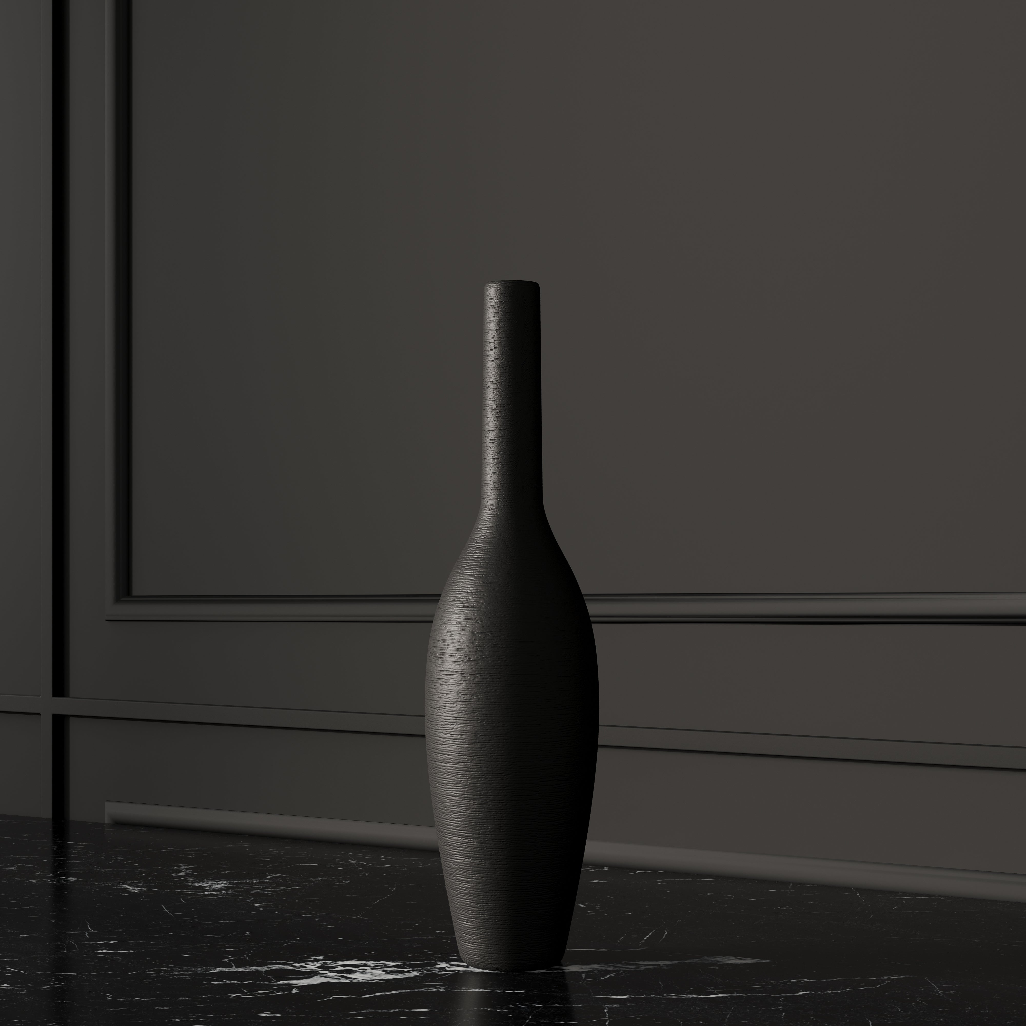 CLASSIC STYLE VASE - OFF BLACK/GRAY