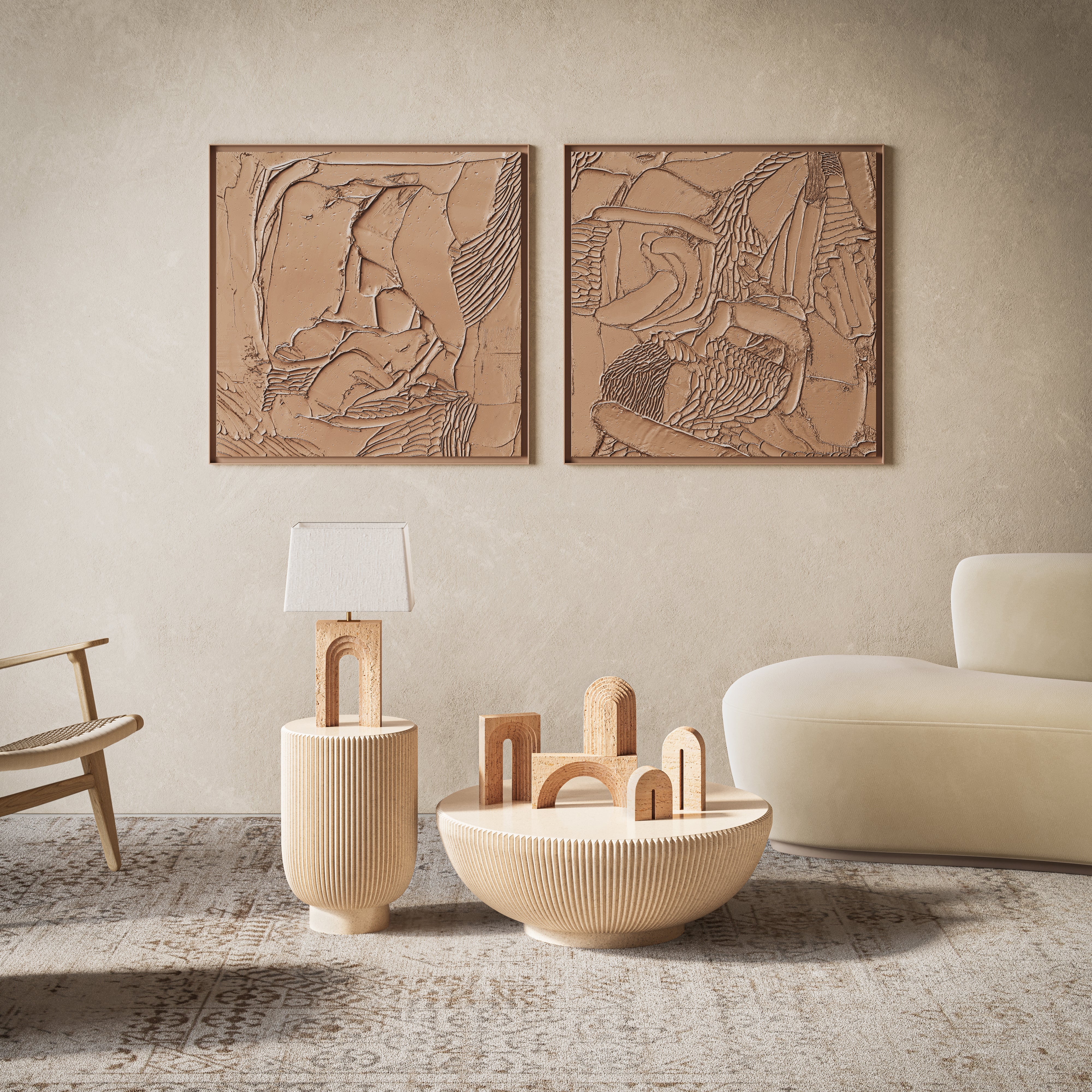 GATEWAY TRAVERTINE LAMP