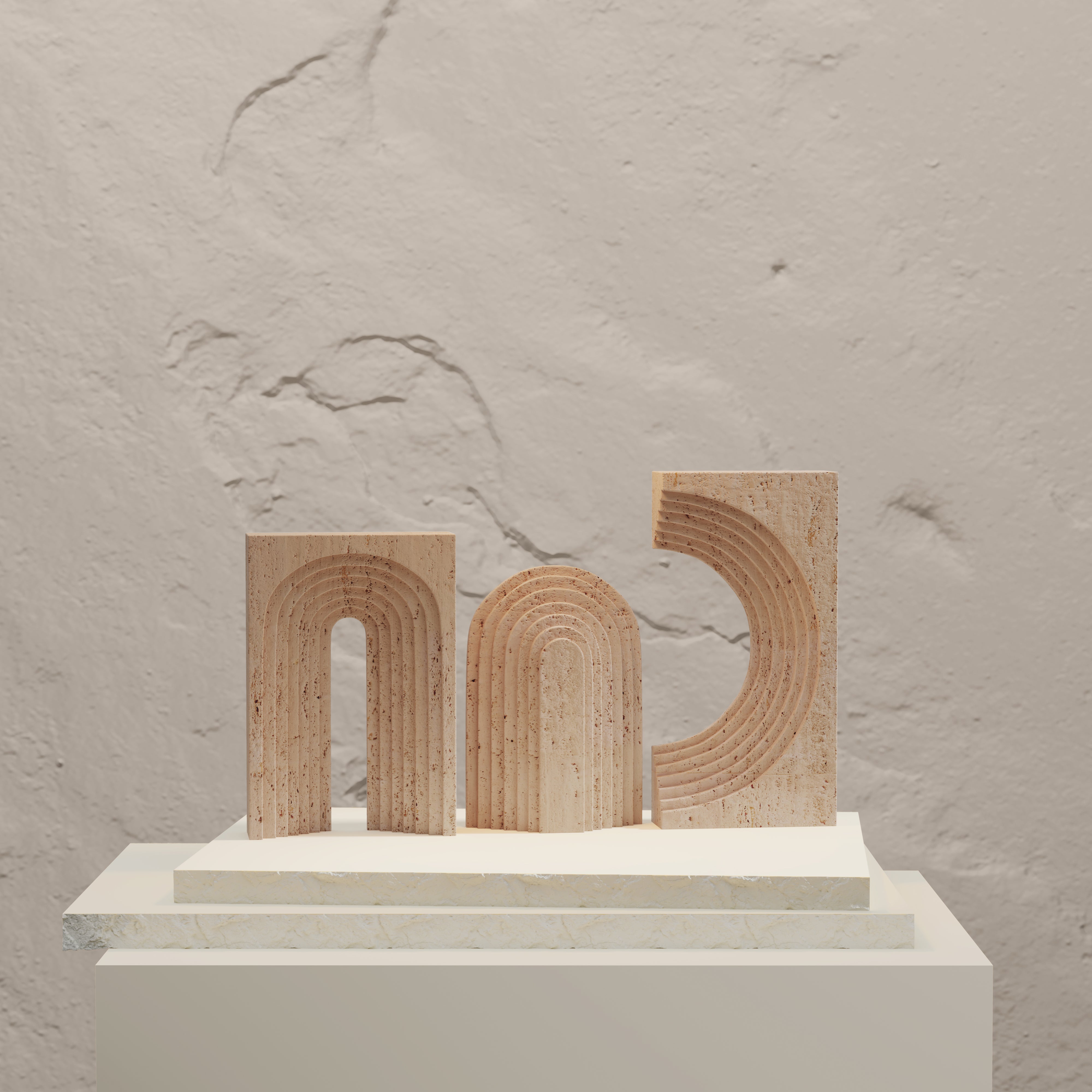 TRAVERTINE ARCHWAY STYLE DECOR ACCENTS