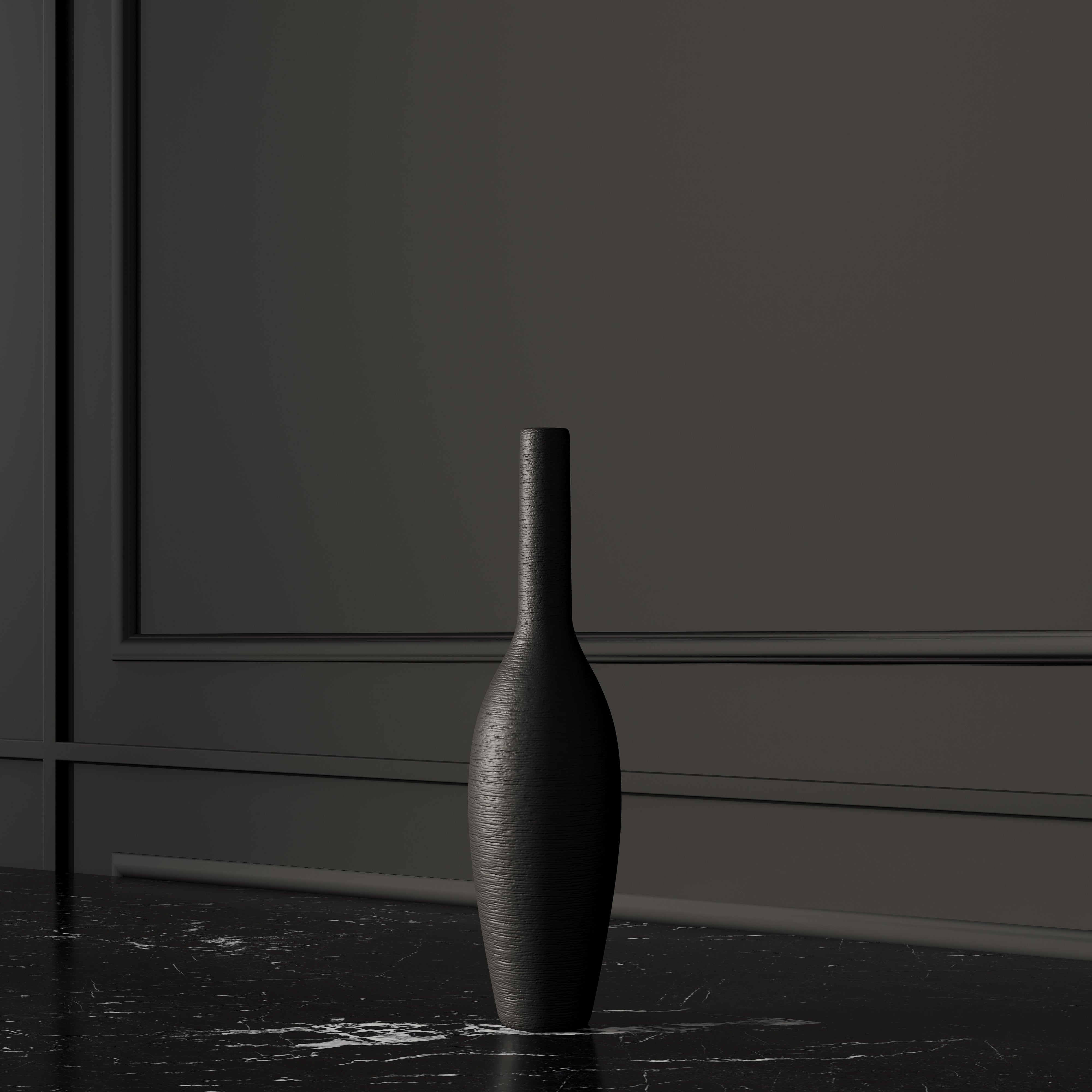 CLASSIC STYLE VASE - OFF BLACK/GRAY