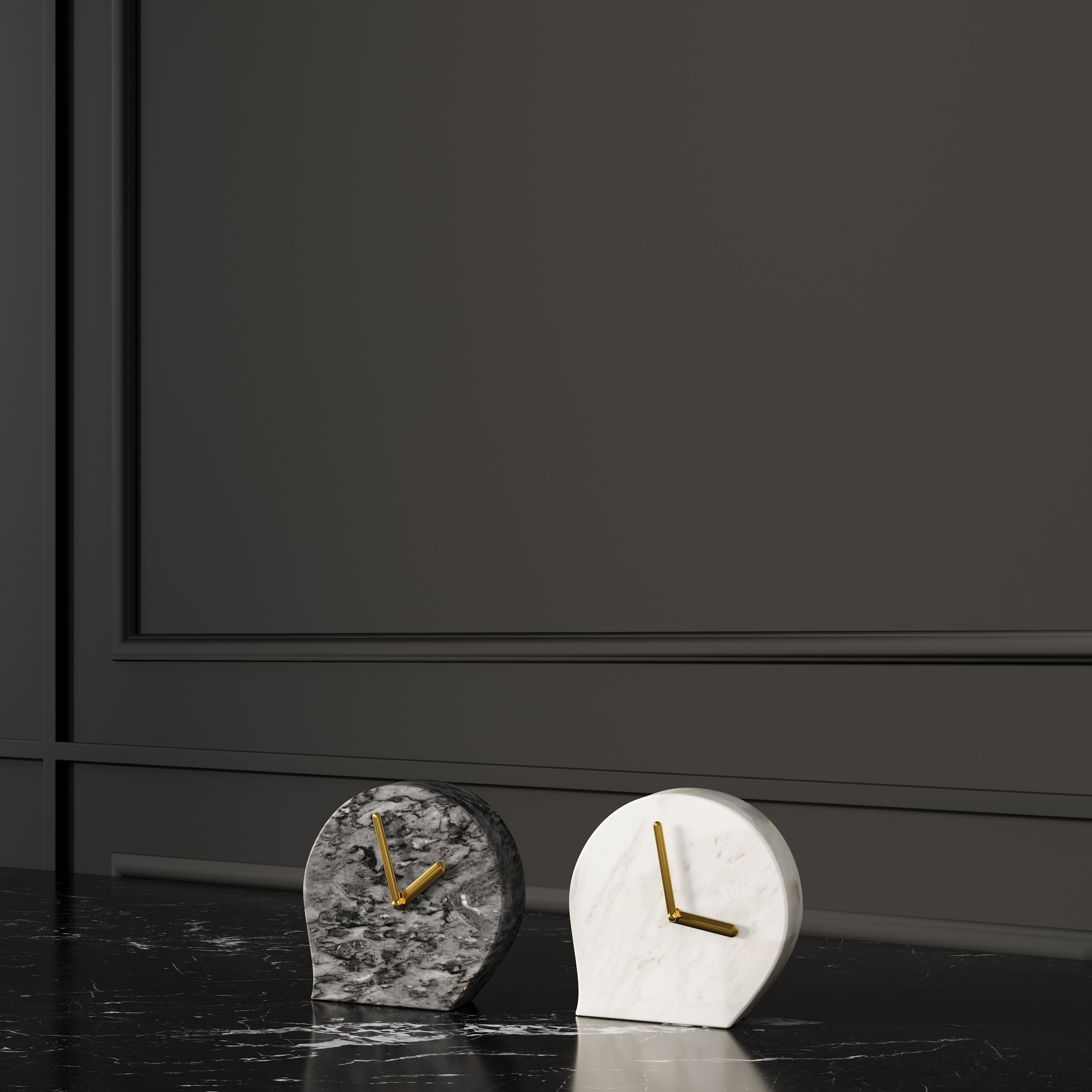 MARBLE CLOCK DECOR