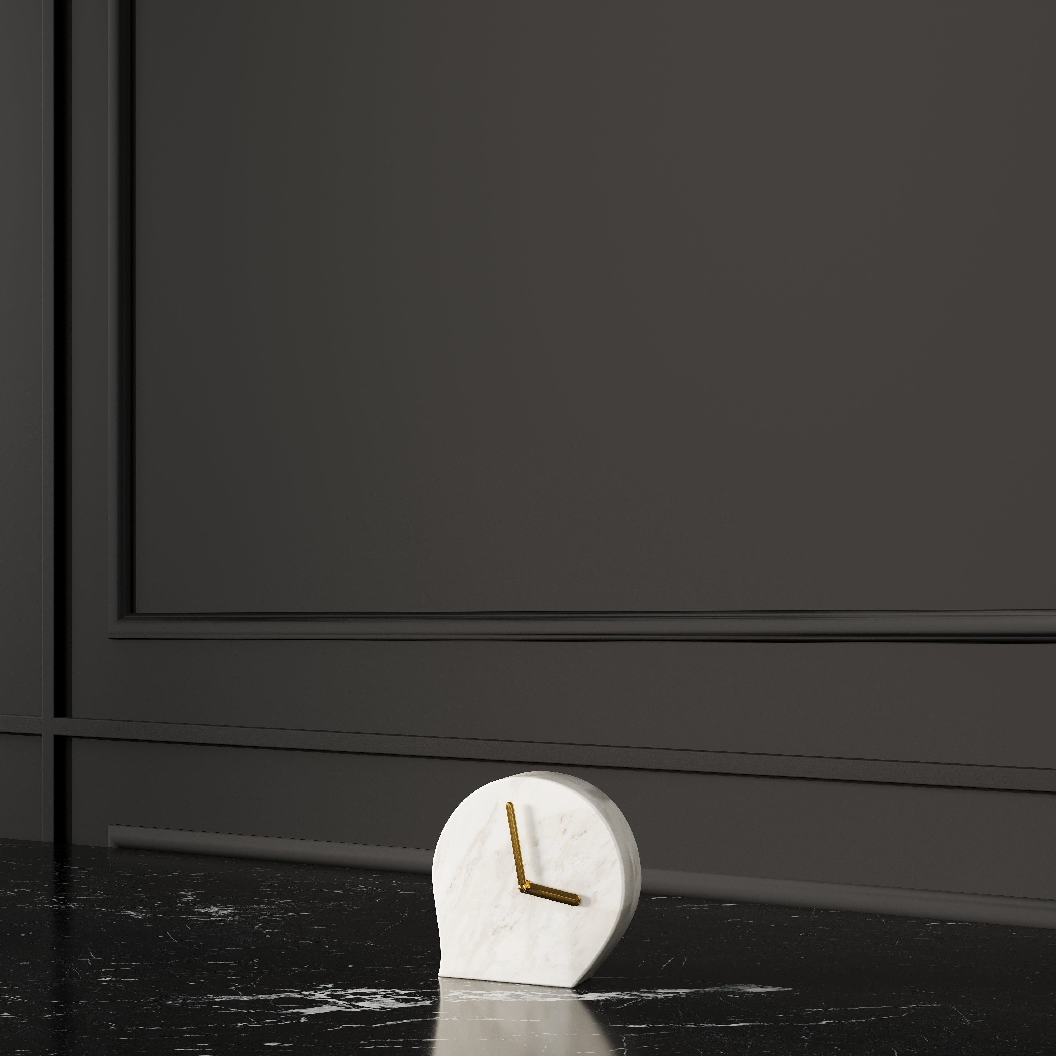 MARBLE CLOCK DECOR