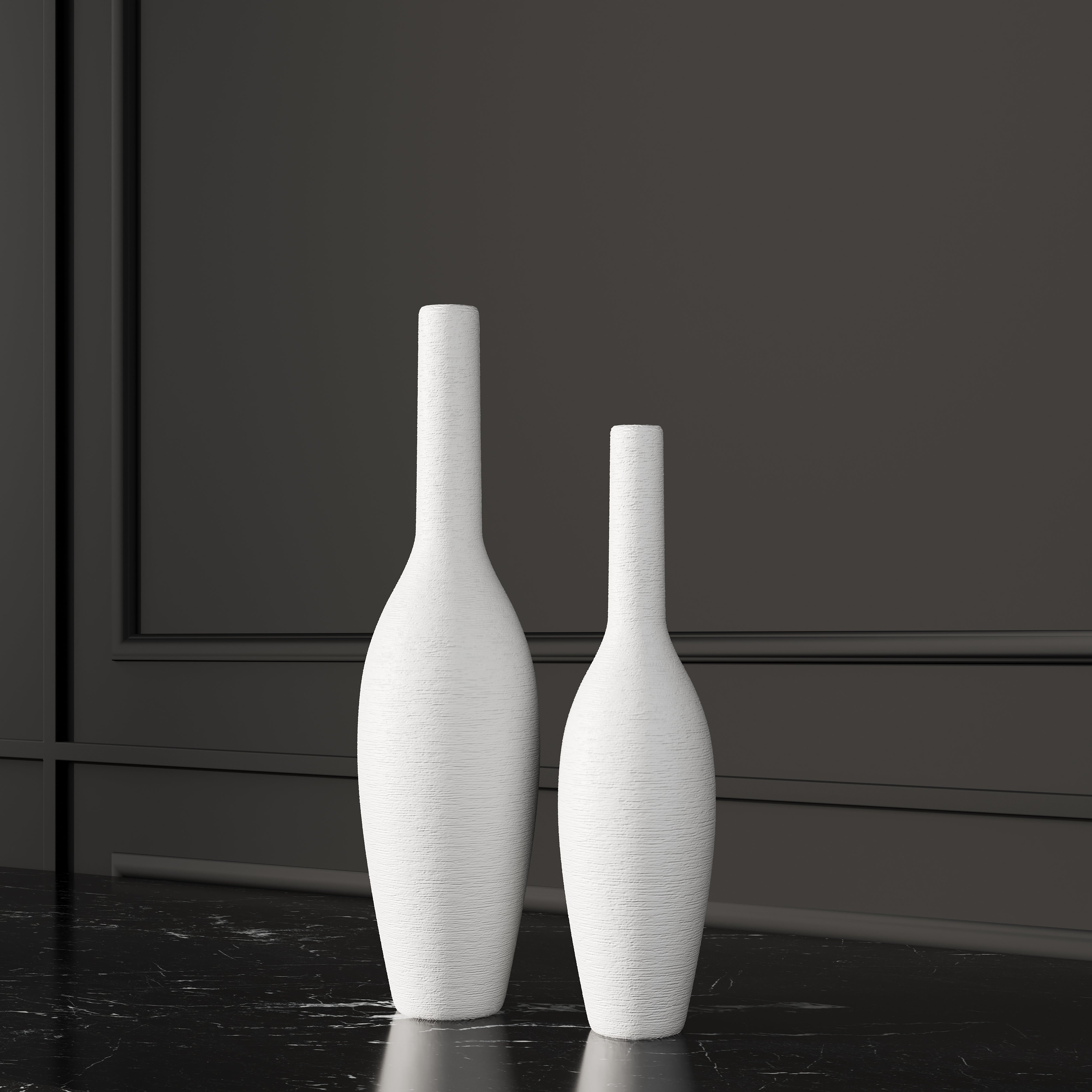 CLASSIC STYLE VASE - WHITE
