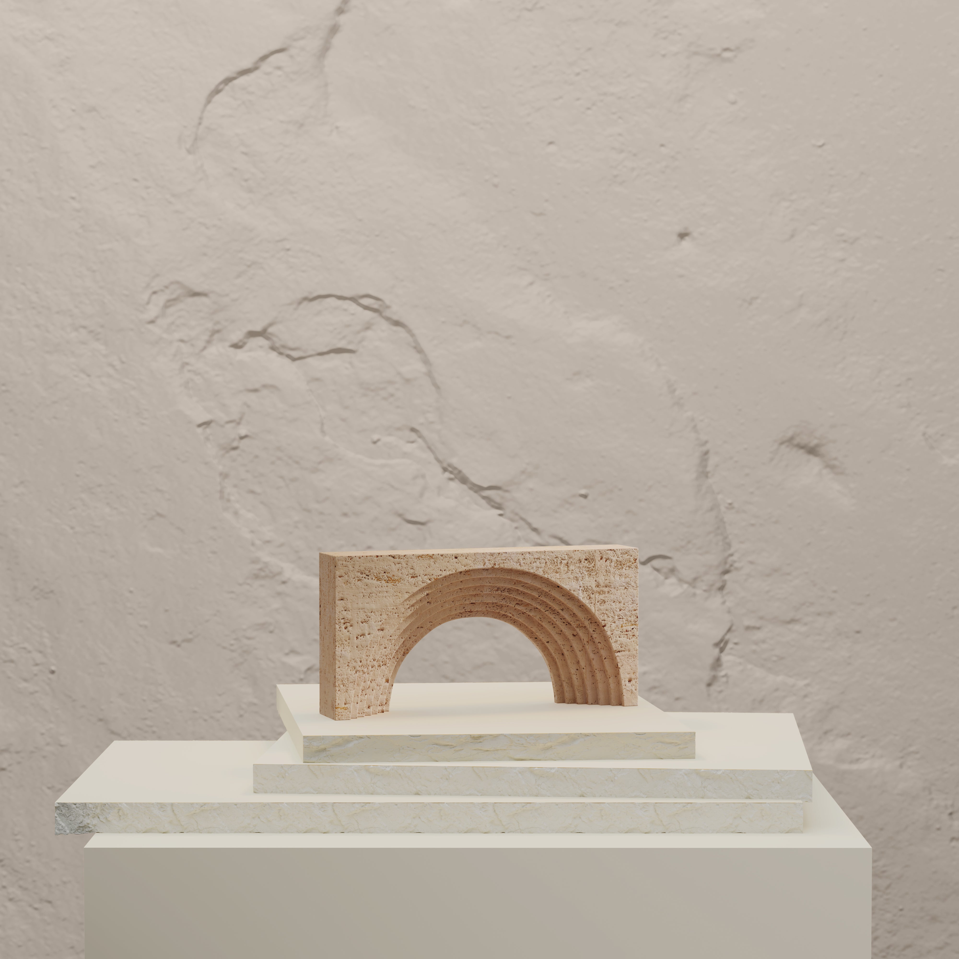 TRAVERTINE ARCHWAY STYLE DECOR ACCENTS