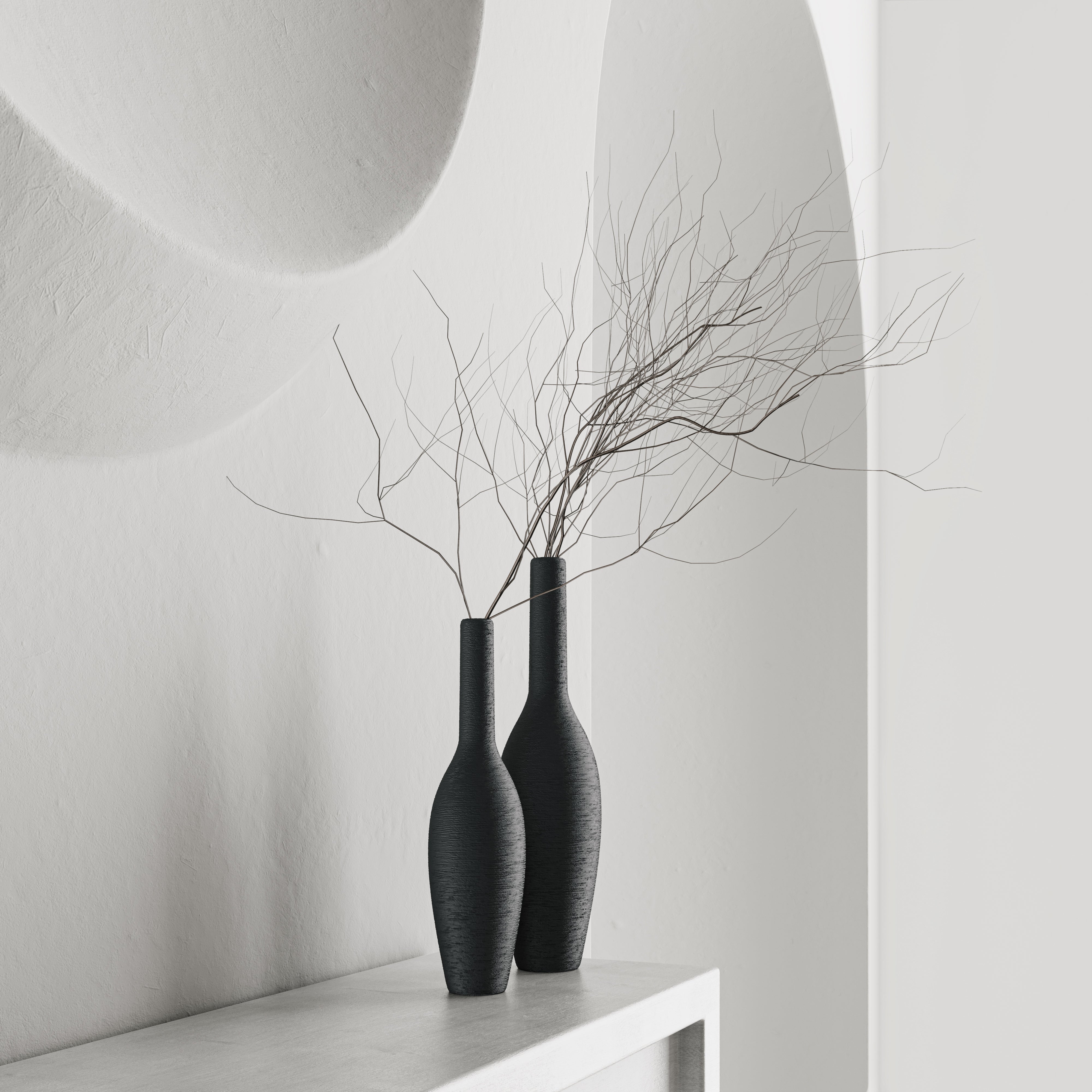 CLASSIC STYLE VASE - OFF BLACK/GRAY