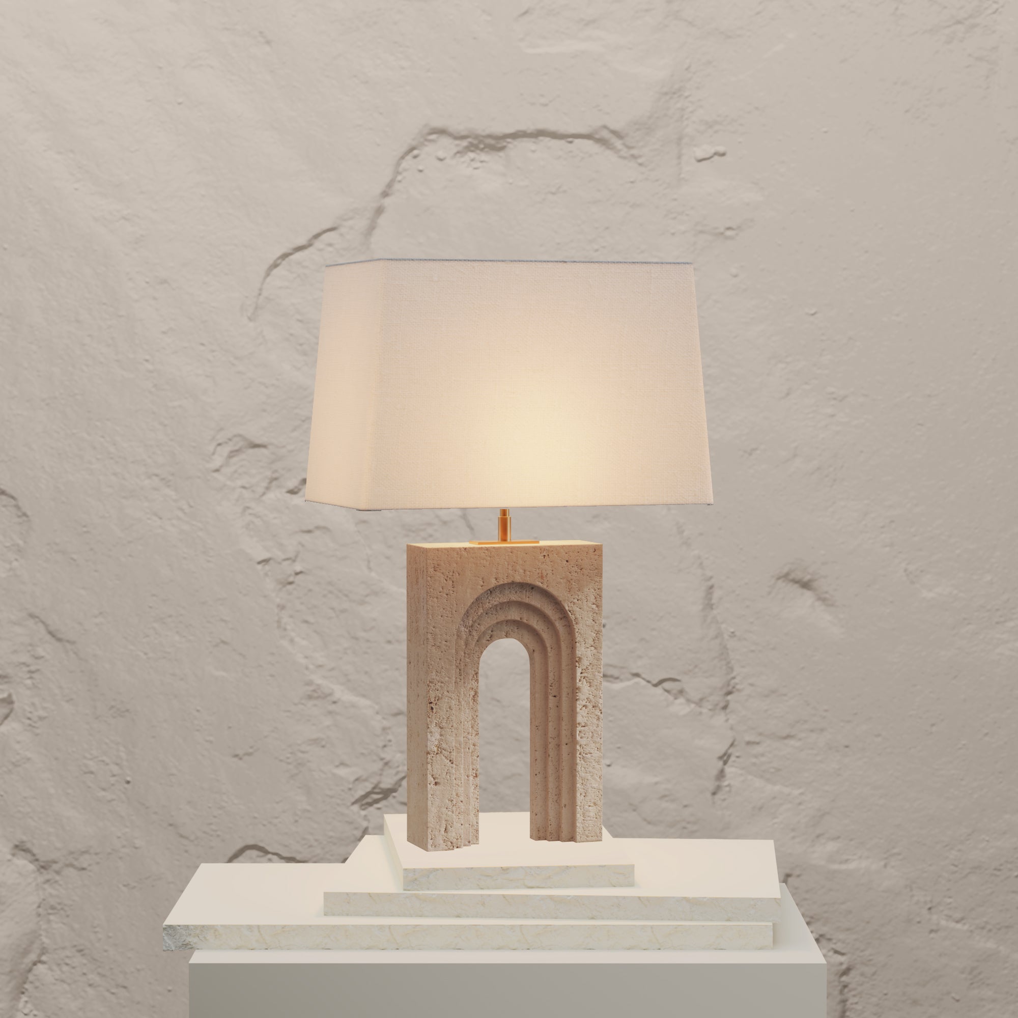 GATEWAY TRAVERTINE LAMP - PREORDER