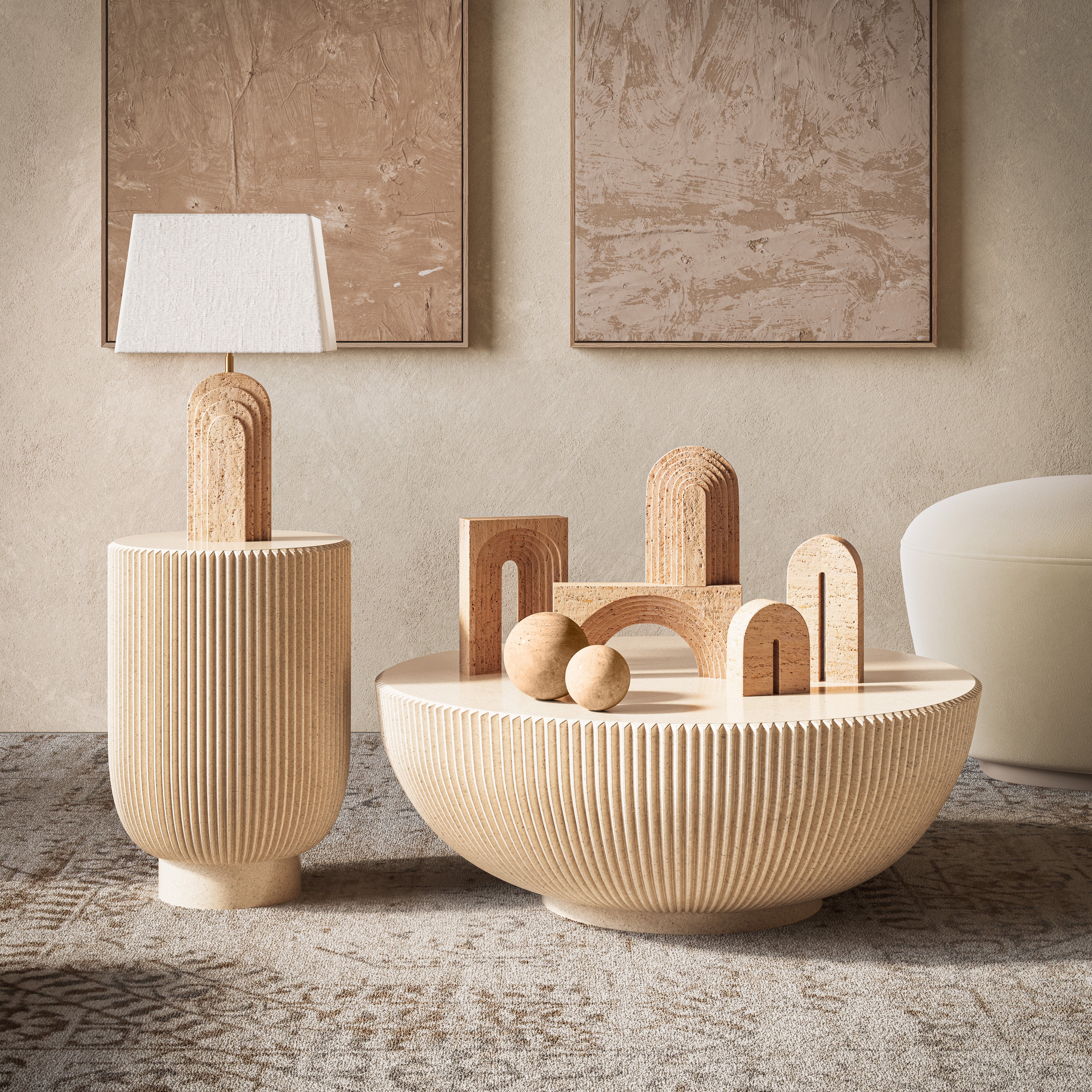 TRAVERTINE DECOR SPHERE